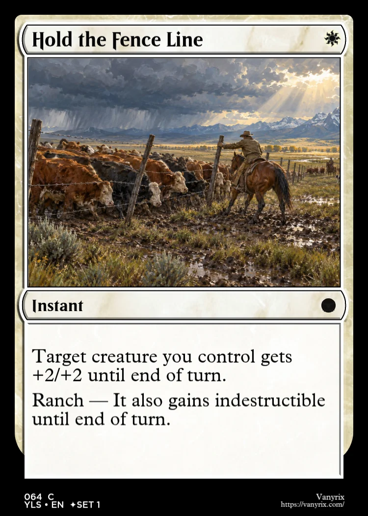 Hold the Fence Line