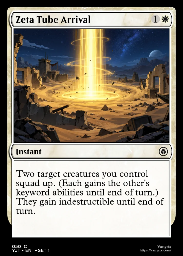 Zeta Tube Arrival