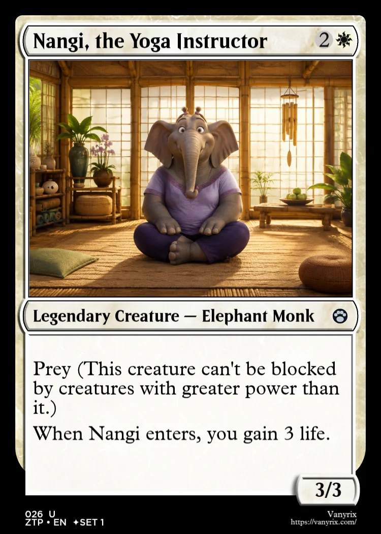 Nangi, the Yoga Instructor