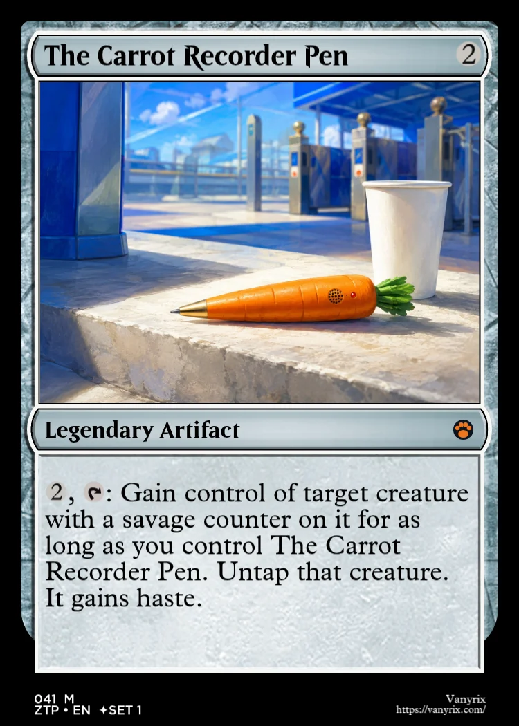 The Carrot Recorder Pen